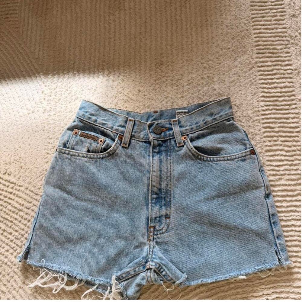 Vintage Calvin Klein high waisted jean shorts